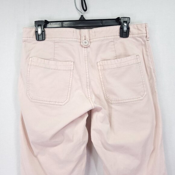 Anthropologie The Wanderer Pants Size 26 Straight Cut-off Leg Utility Pink - Picture 11 of 14